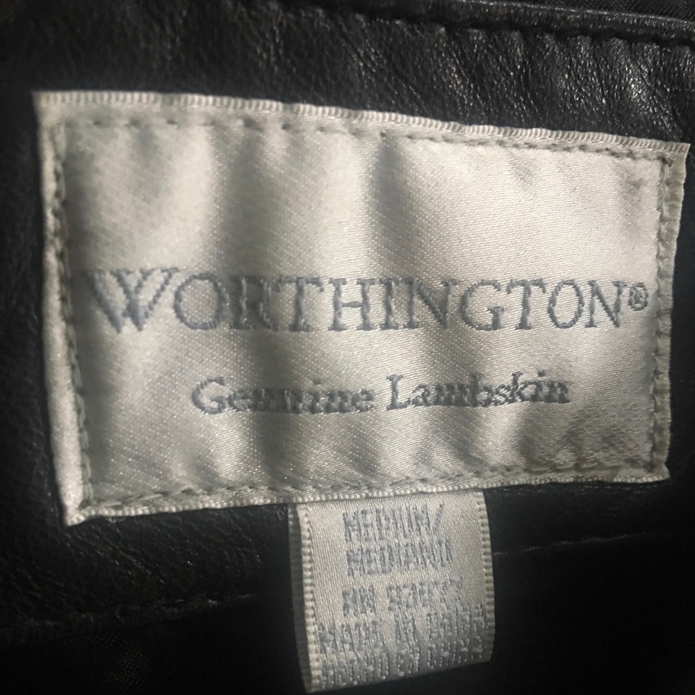 Black Lambskin Leather Jacket - Picture 7 of 9